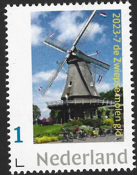 Netherlands 2023-7 Mill Windmill de Zwiepse molen GLD MNH
