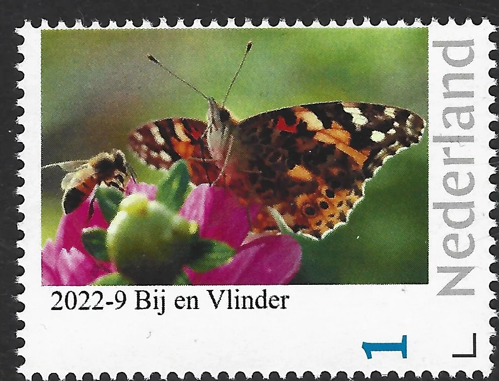 Pays-Bas 2022-9 Nature : Abeille et Papillon neuf/nhm