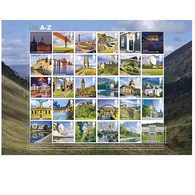 GREAT BRITAIN 2012 Britain from A/Z smiler sheet postfris/tbe