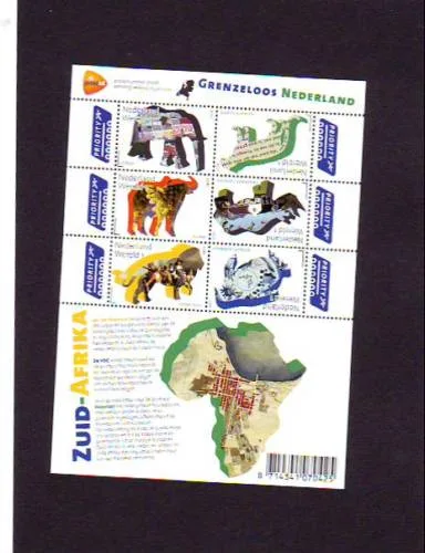 Nederland V2844-2849a Grenzeloos Zuid Afrika (taal) 2011 velletje/sheetlet postfris/mnh