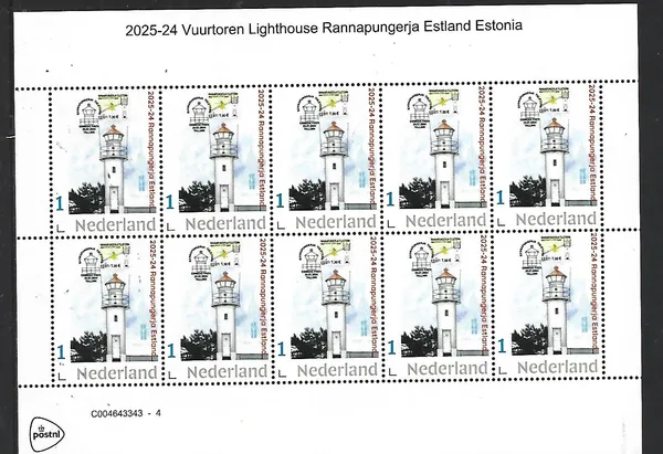 Netherlands 2025-24 Lighthouse: Rannapungerja Estonia MNH