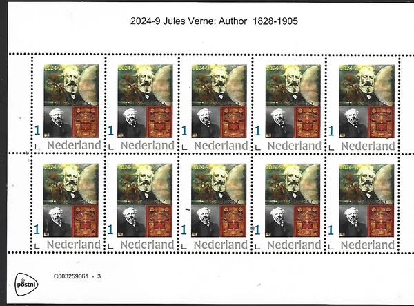 Netherlands 2024-9 Jules Verne sheetlet MNH