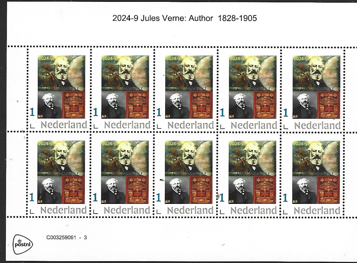 Nederland 2024-9 Jules Verne sheetlet postfris/mnh