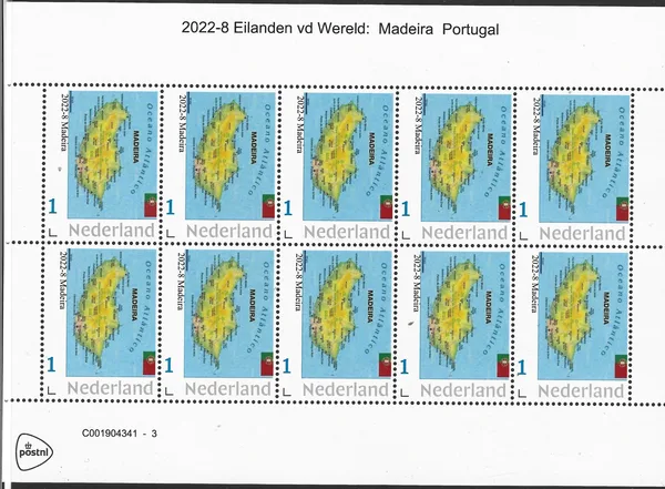 Nederland 2022-8 Eilanden - Islands Madeira vel-sheetlet postfris/mnh