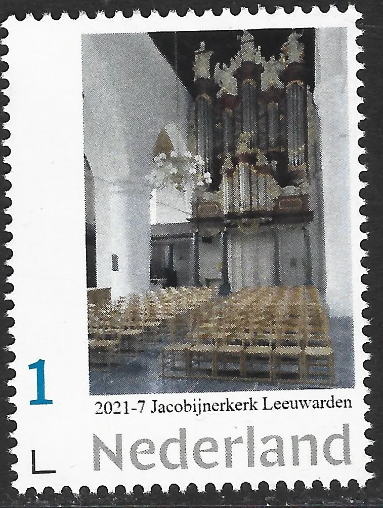 Niederlande 2021-7 Orgel Grote- oder Jacobijnerkerk Leeuwarden postfrisch/ungebraucht