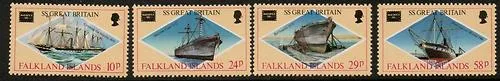 449-452 Falkland 1986 Ameripex - schepen - ship - shif postfris/mnh