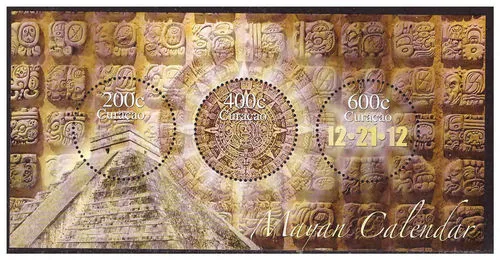 Curacao 112 maya kalender 2012 blok-m/s postfris/mnh