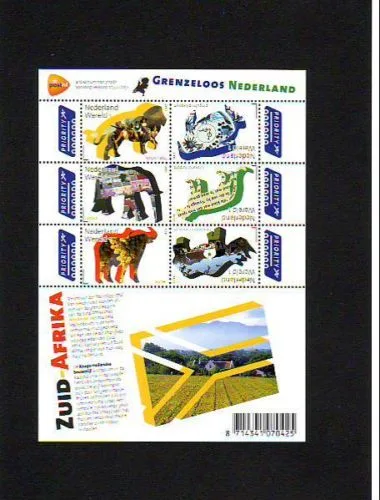 Nederland V2844-2849c Grenzeloos Zuid Afrika (wijn) 2011 velletje/sheetlet postfris/mnh