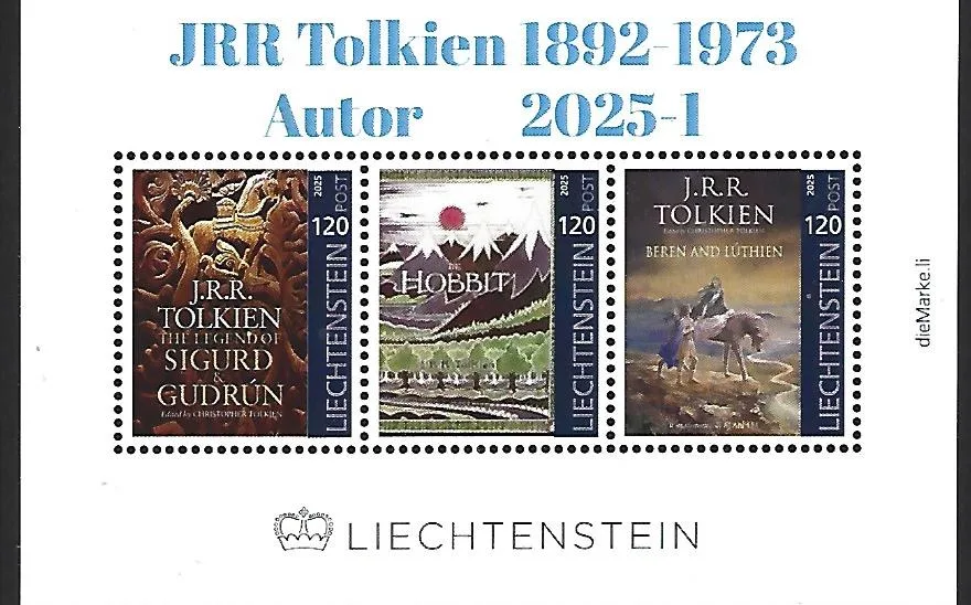 Liechtenstein 2025-1 JRR Tolkien bloc-feuillet neuf/nh