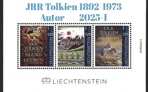Liechtenstein 2025-1 JRR Tolkien block-m/s MNH
