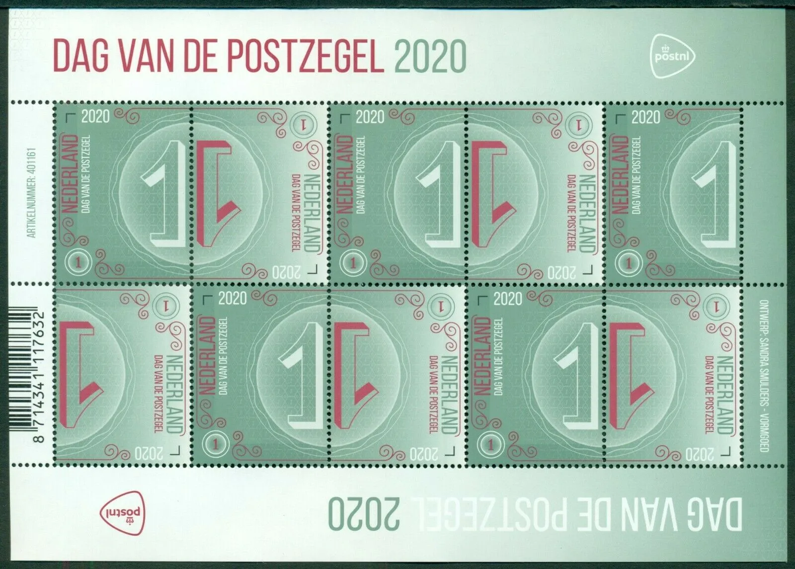 Niederlande 2020 Tag der Briefmarke V3882-3883 Blockeinheit postfrisch
