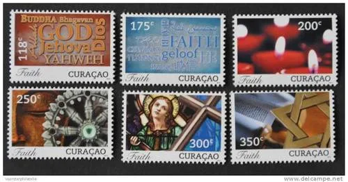 Curacao 113-118 Geloof - faith 2013 postfris/mnh