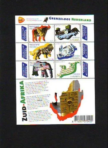 Nederland V2844-2849b Grenzeloos Zuid Afrika (VOC) 2011 velletje/sheetlet postfris/mnh