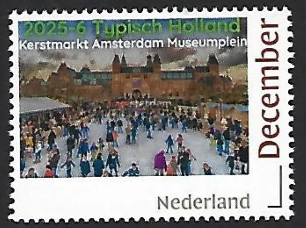 Nederland 2025-6 typical Holland Christmas market Amsterdam Museumplein mnh