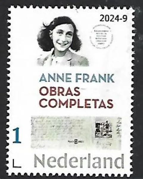 Netherlands 2024-9 Anne Frank WWII 1929-1945 Diary Spanish MNH