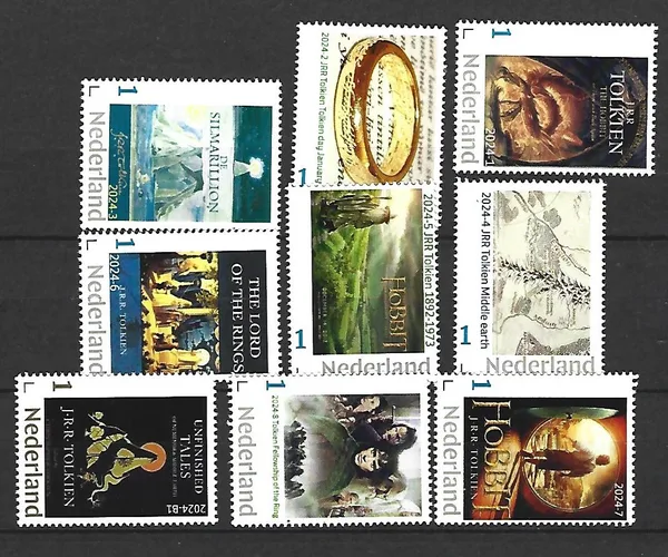 Nederland 2024 JRR Tolkien: Jaarset Yearset complete !! postfris/mnh