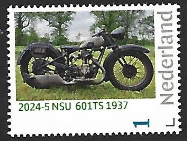 Netherlands 2024-5 Motorcycle: NSU 601TS 1937 MNH/never hinged