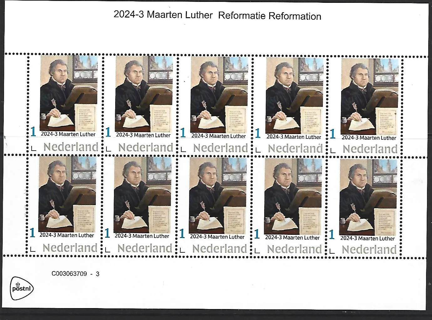 Niederlande 2024-3 Maarten Luther Bogen postfrisch/mnh
