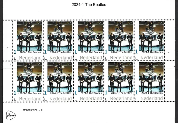 Nederland 2024-1 The Beatles vel/sheetlet postfris/mnh