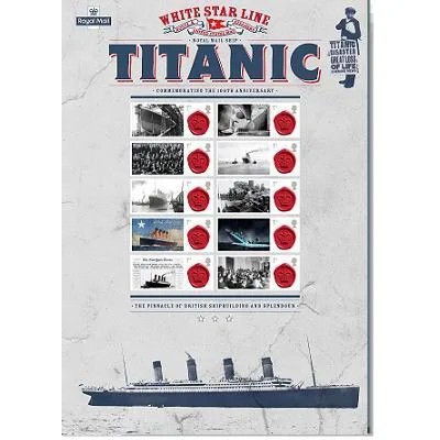 GRANDE-BRETAGNE 2012 TITANIC SMILER SHEET