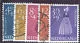 707-711 Zomerzegels, klederdrachten 1958 gestempeld