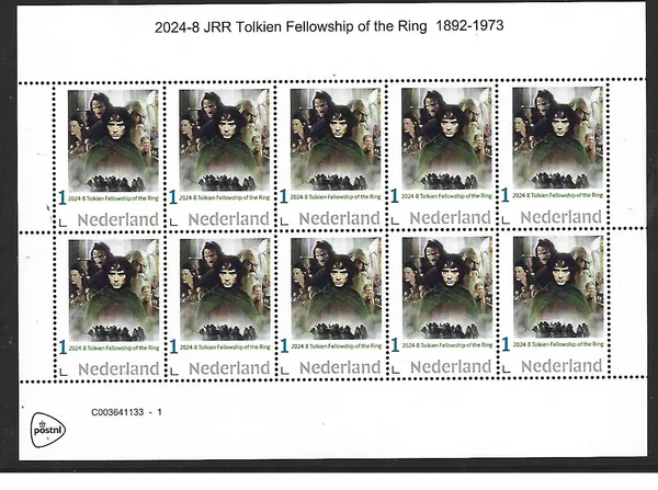 Nederland 2024-8 JRR Tolkien: Fellowship of the ring sheetlet postfris/mnh