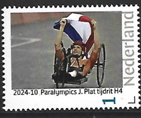 Netherlands 2024-10 Paralympics J.Plat cycling time trial freestyle MNH