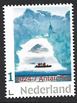 Nederland 2024-7 Antarctica schip in ijs ship in ice postfris/mnh