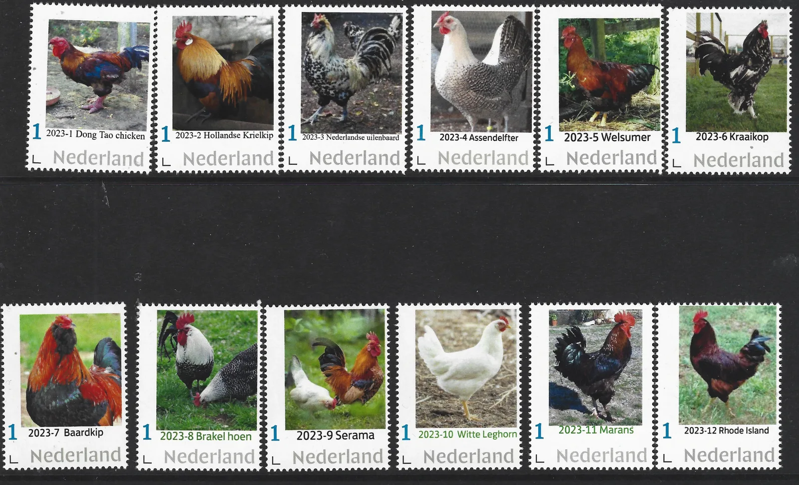 Niederlande 2023 Huhn Jahrsatz postfrisch/mnh