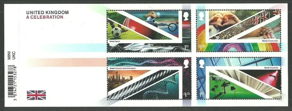 Gr. Britain 2021Celebration voetbal wielrennen Formule 1 blok-m/s postfris/mnh