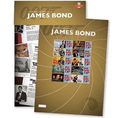 GREAT BRITAIN 2012 50 JAAR JAMES BOND SPECIAL SMILER SHEET