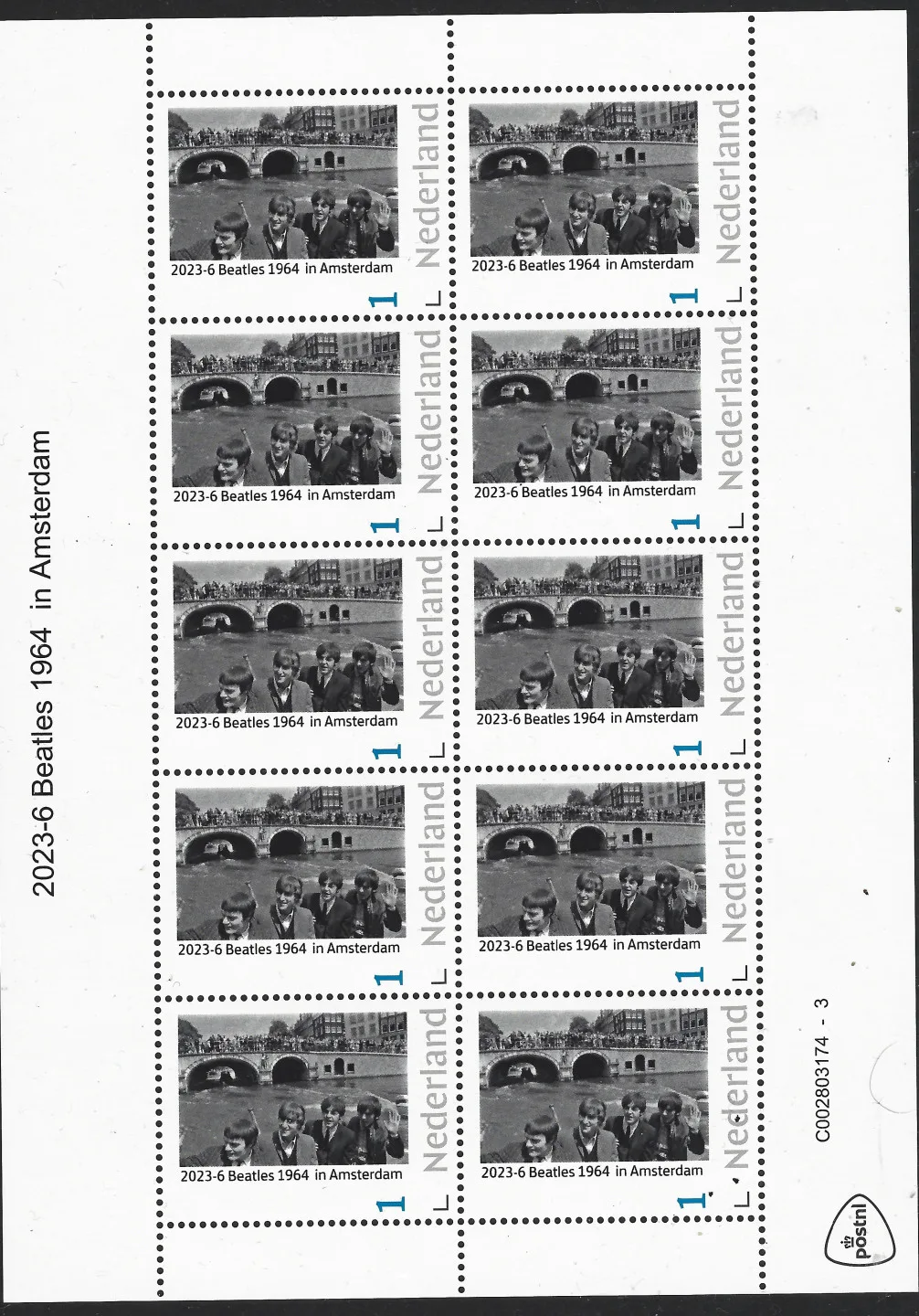 Niederlande 2023-6 The Beatles in Amsterdam Zusammendruck postfrisch/mnh