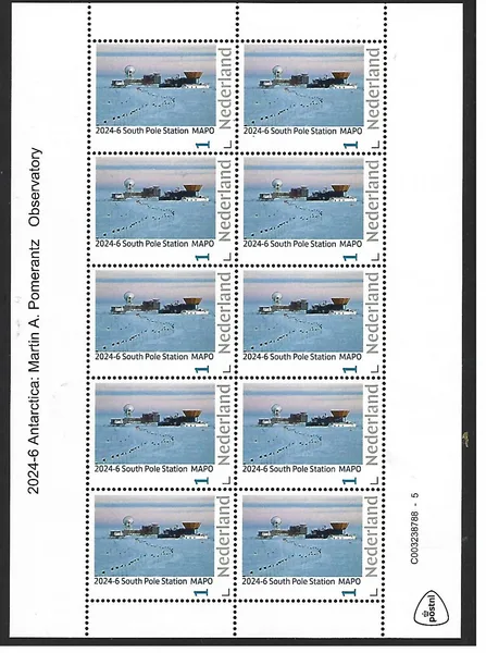 Netherlands 2024-6 Station: Martin A. Pomerantz sheetlet MNH