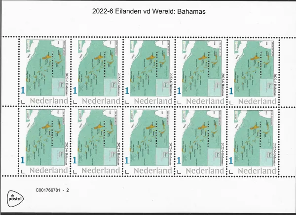 Netherlands 2022-6 Islands Bahamas sheet MNH