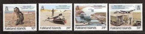 460-463 Falkland 1987 200yr Royal Explorers MNH