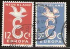 713-714 Europa-zegels 1958 gestempeld