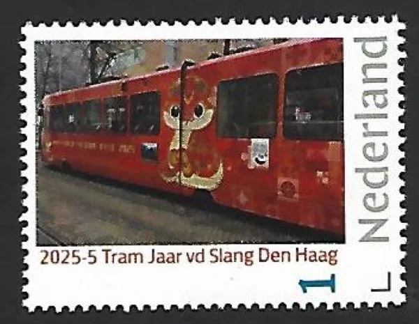 Nederland 2025-5 Tram: year of the Snake The Hague postfris/mnh