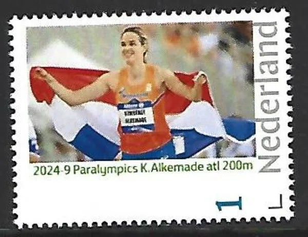 Netherlands 2024-9 Paralympics K.Alkemade Athletics 200m freestyle MNH