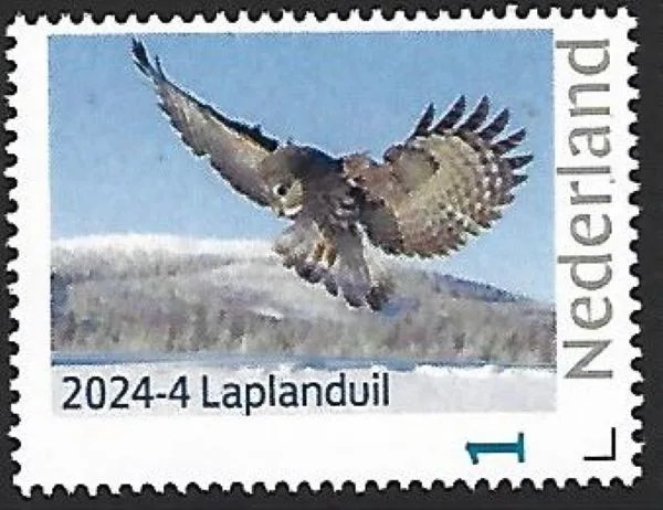 Niederlande 2024-4 Uil - Eule: Bartkauz Great Grey Owl postfrisch-mnh