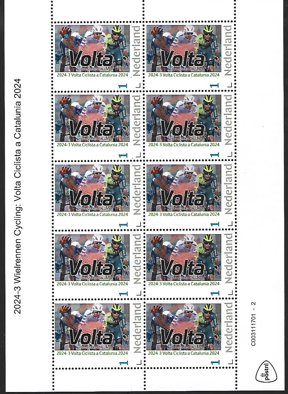 Pays-Bas 2024-3 Cyclisme Cycling: Volta Catalunia bloc postfris/mnh
