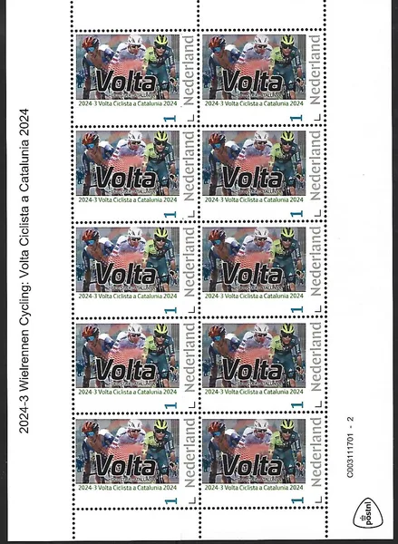 Netherlands 2024-3 Cycling: Volta Catalunia sheetlet MNH