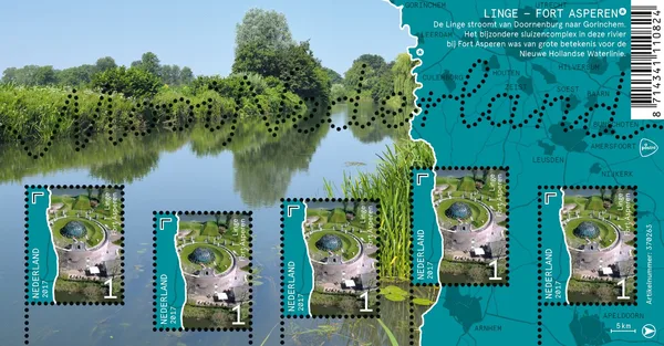 Nederland 3500 Mooi Nederland de Linge blok 2017 postfris/mnh