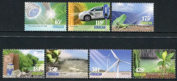 Curacao 129-134 Milieu Go Green! 2013 postfris/mnh