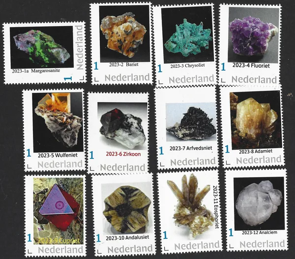 Netherlands 2023 Minerals yearset MNH