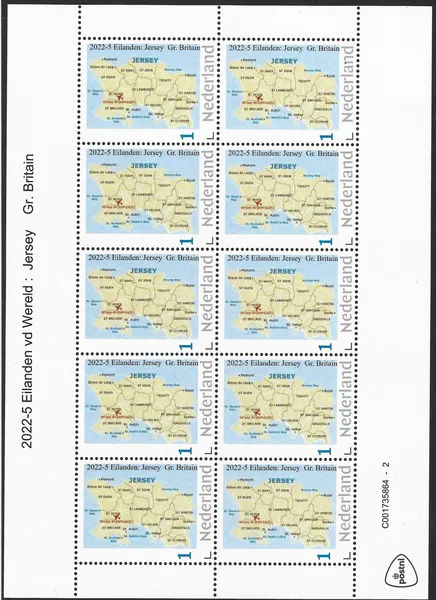 Nederland 2022-5 Eilanden - Islands Jersey Gr.Britian vel-sheetlet postfris/mnh