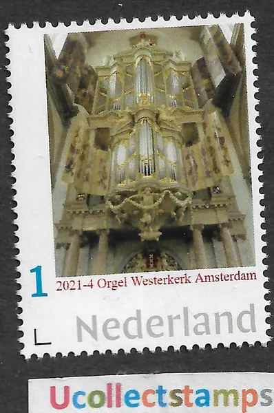 Netherlands 2021-4 Organ: Westerkerk Amsterdam MNH