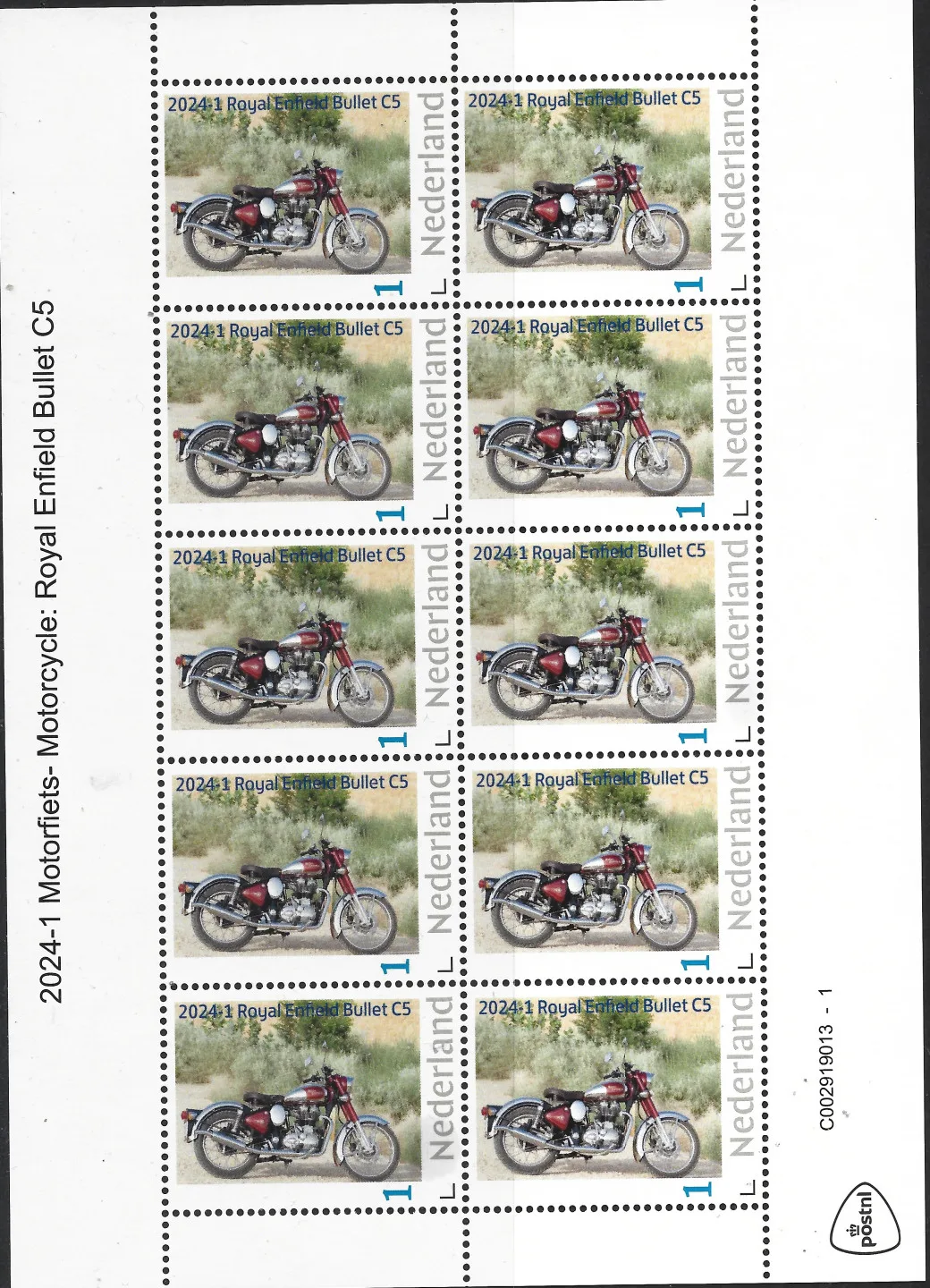 Niederlande 2024-2 Motorrad: Royal Enfield Bullet C5 Blockeinheit postfrisch/ungestempelt