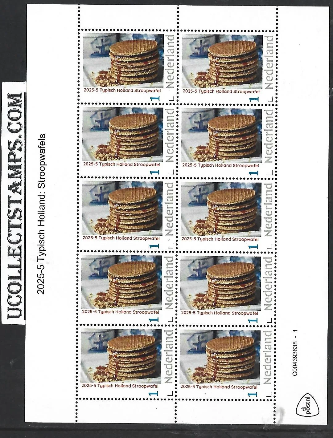 Nederland 2025-5 Typisch Holland Tipical Dutch: Stroopwafels sheet postfris/mnh