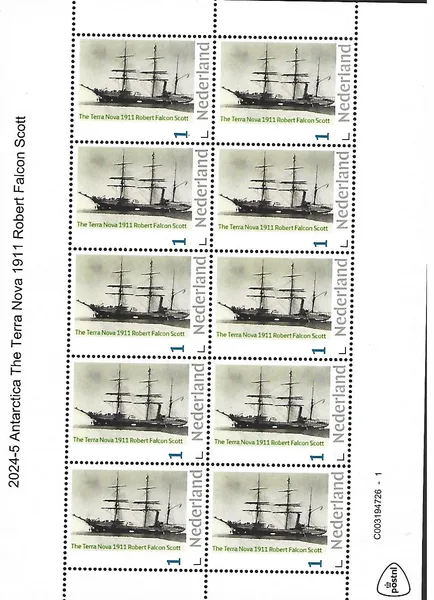 Nederland 2024-5 Antarctica Terranova RF Scott ship postfris/mnh