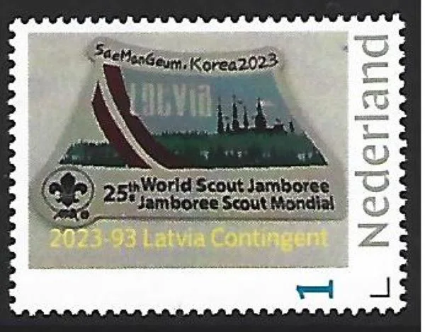 Niederlande 2023-93 Scouting Jamboree SeaManGeum Lettland Kontingent Blockausgabe postfrisch/mnh3